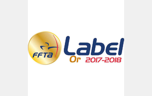 Le club labellisé or pour 2018/2019